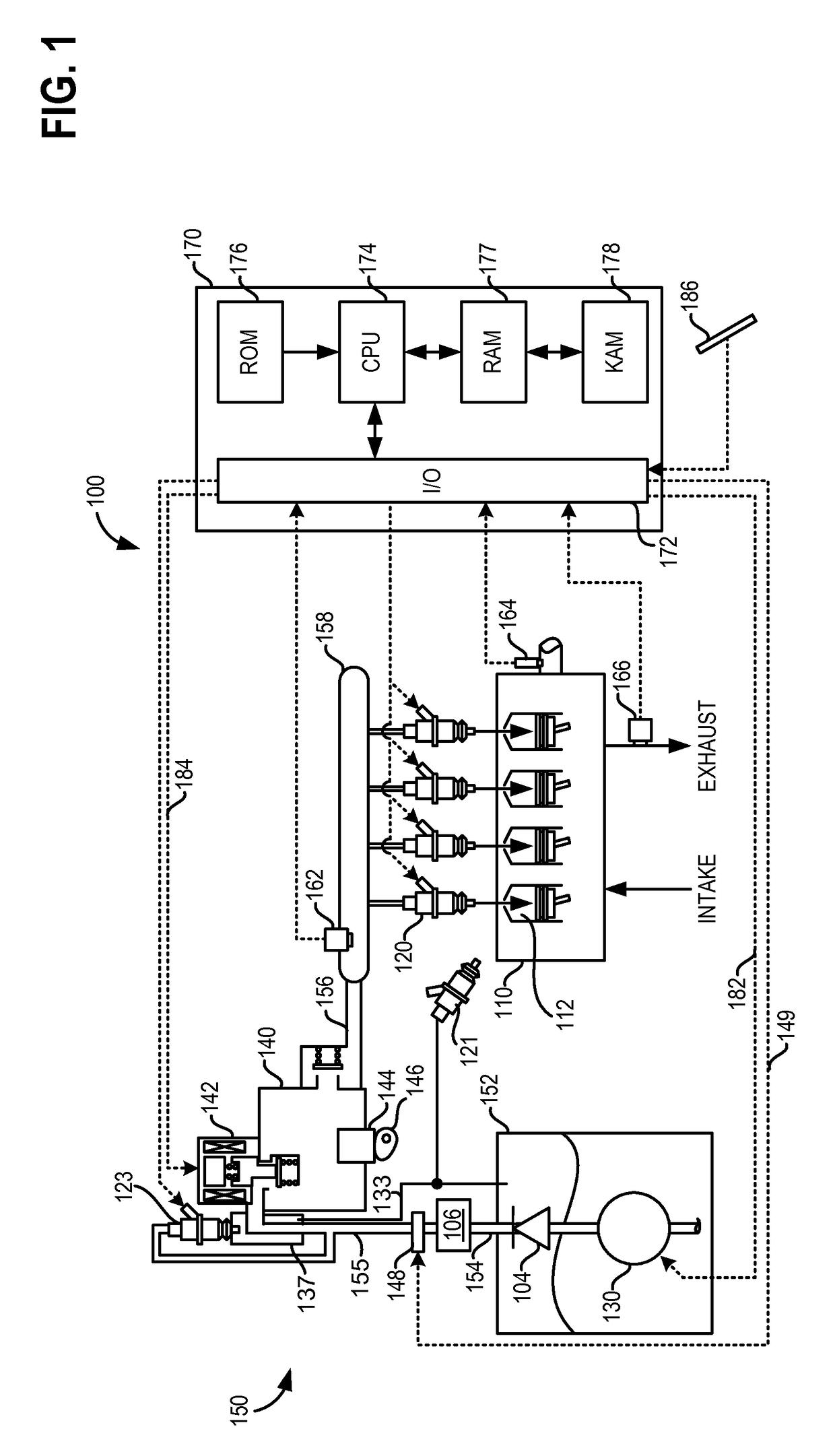 Method and system for supplying liquefied petroleum gas to a direct fuel injected engine