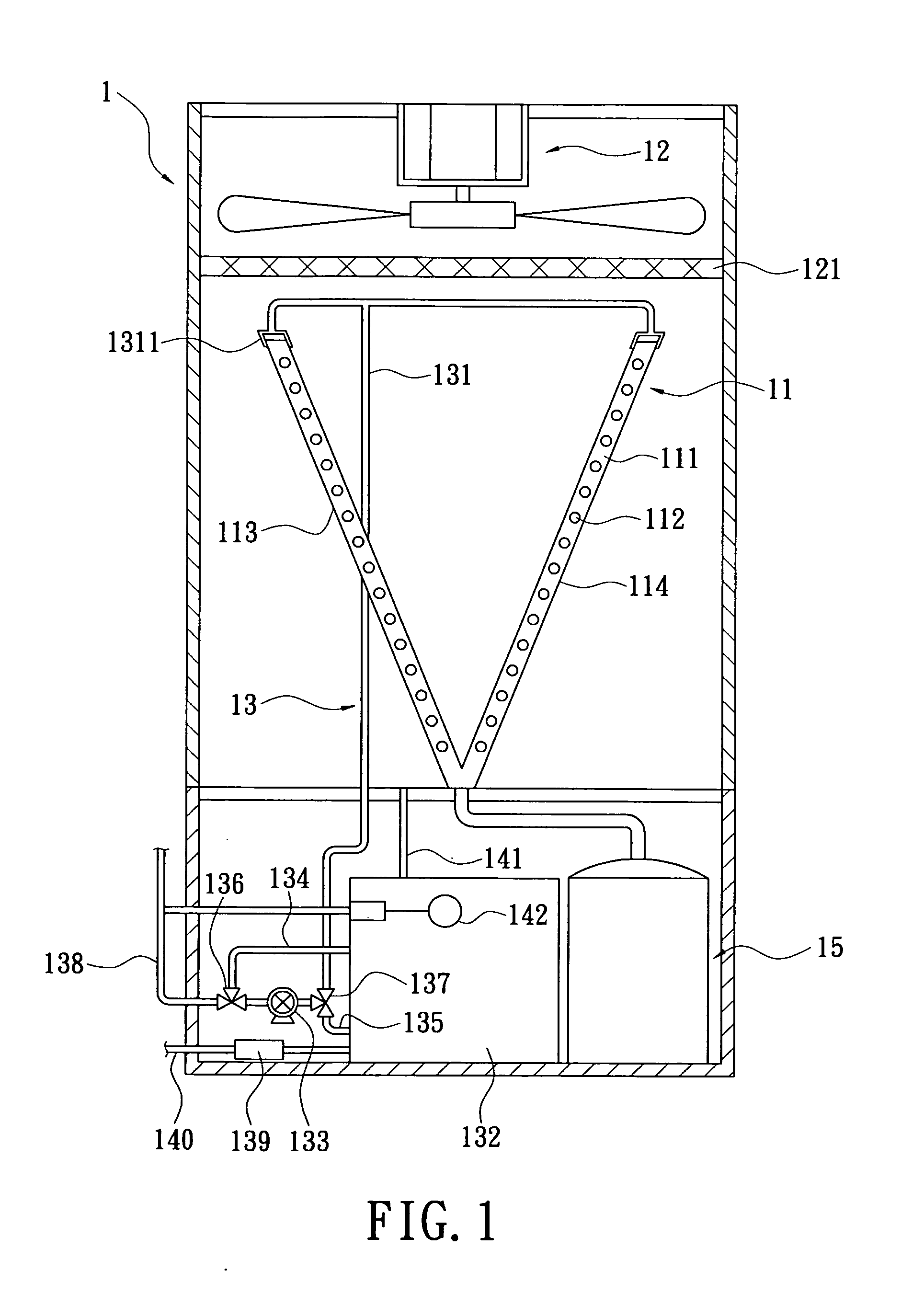 Water quality control method for an evaporative cooling water chiller and a system thereof