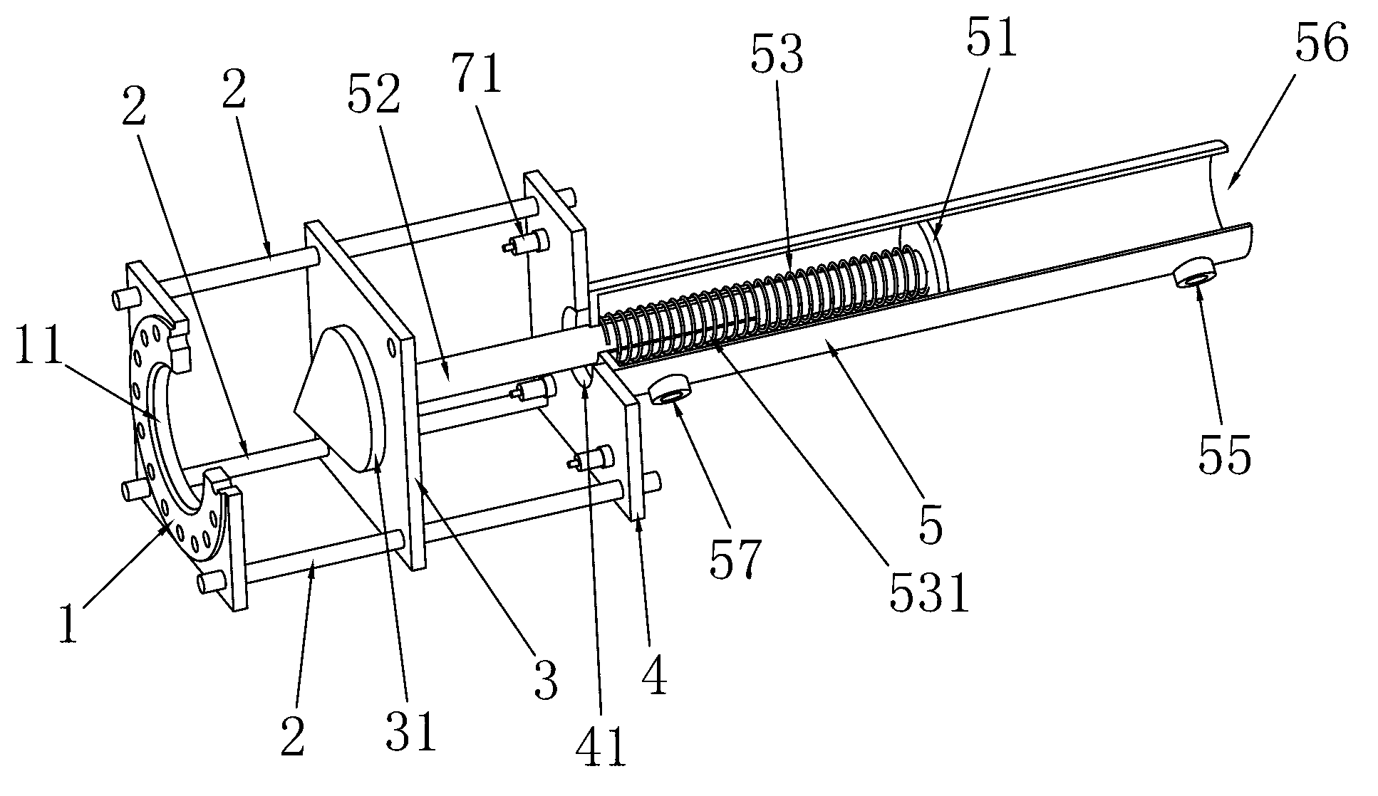 Quick-opening valve for steam explosion device