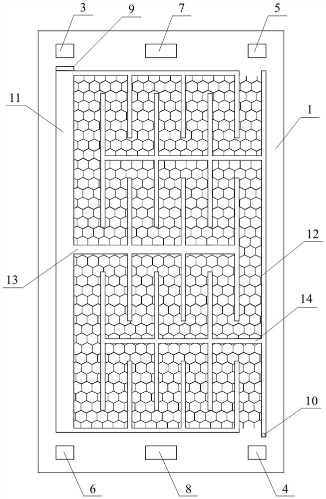 A vein bionic piezo-osmotic three-in-one bipolar plate and its working method