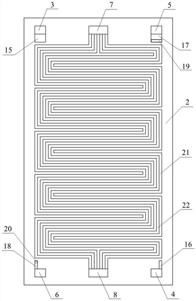 A vein bionic piezo-osmotic three-in-one bipolar plate and its working method