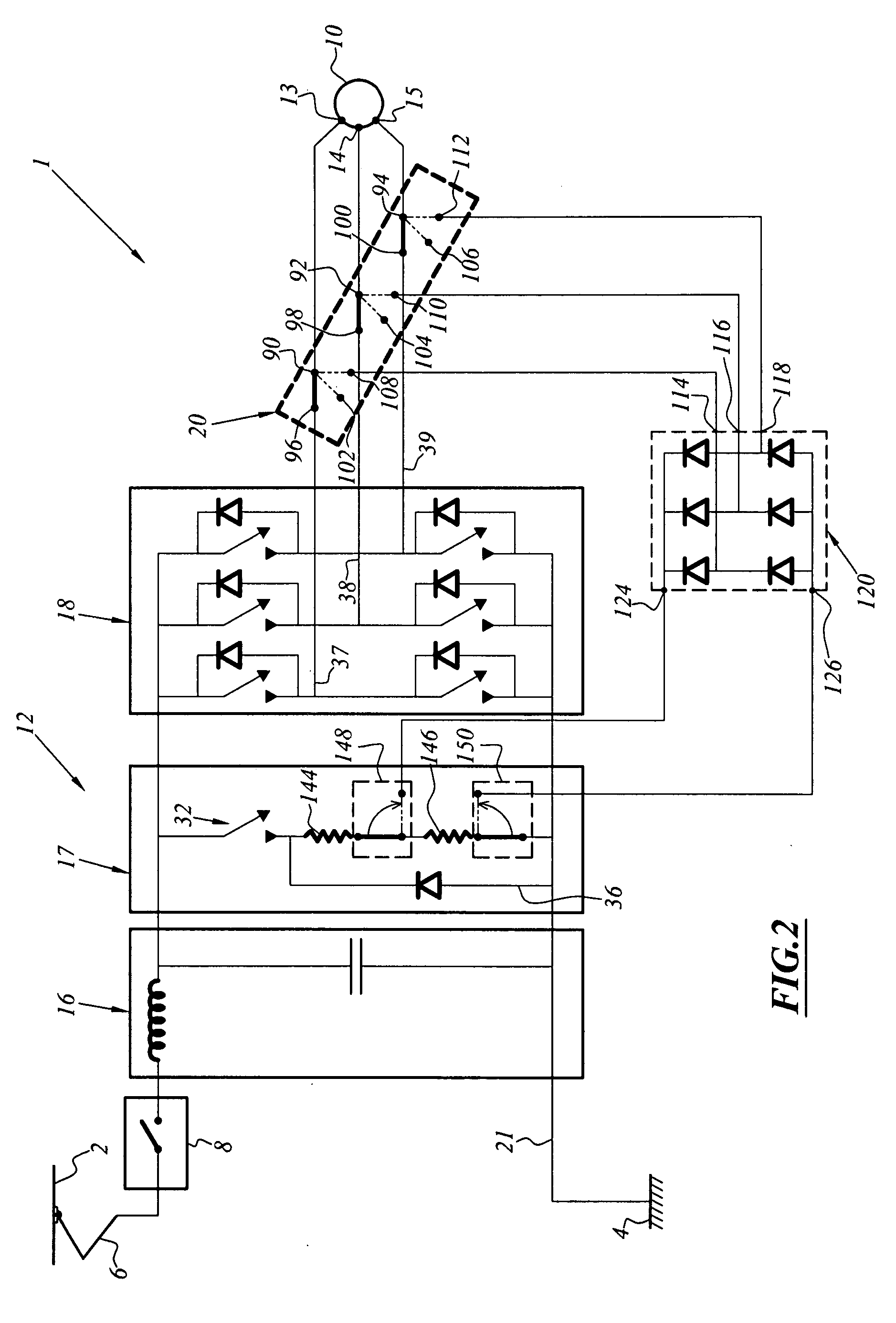 Rheostatic safety braking device having a bipolar resistive assembly with permanent magnet motor