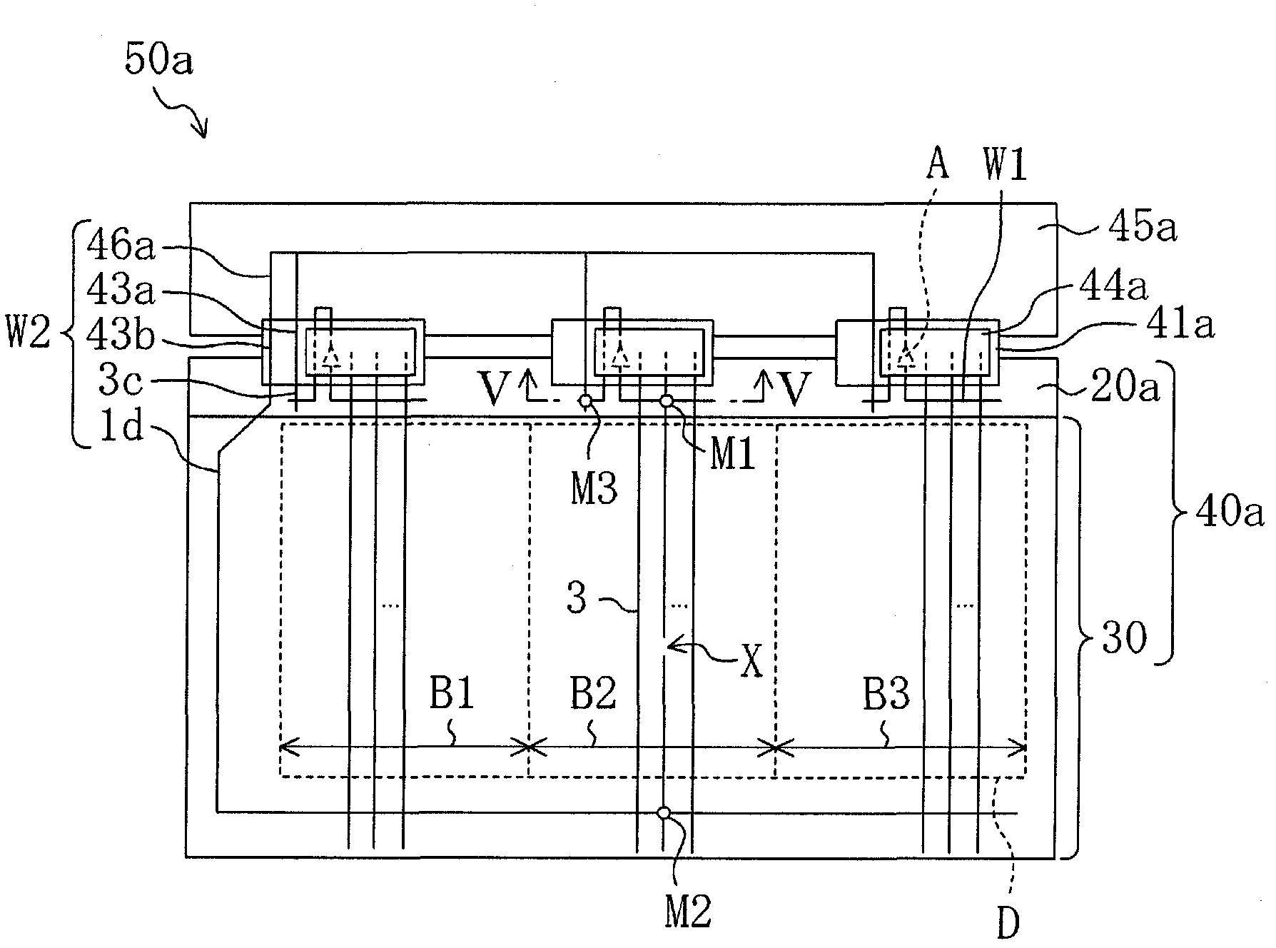 Display apparatus and manufacturing method therefor, and active matrix circuit board