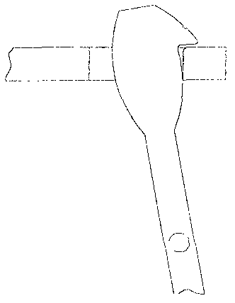 Connection structure for electromagnetic switch draw bar and shifting fork of starter