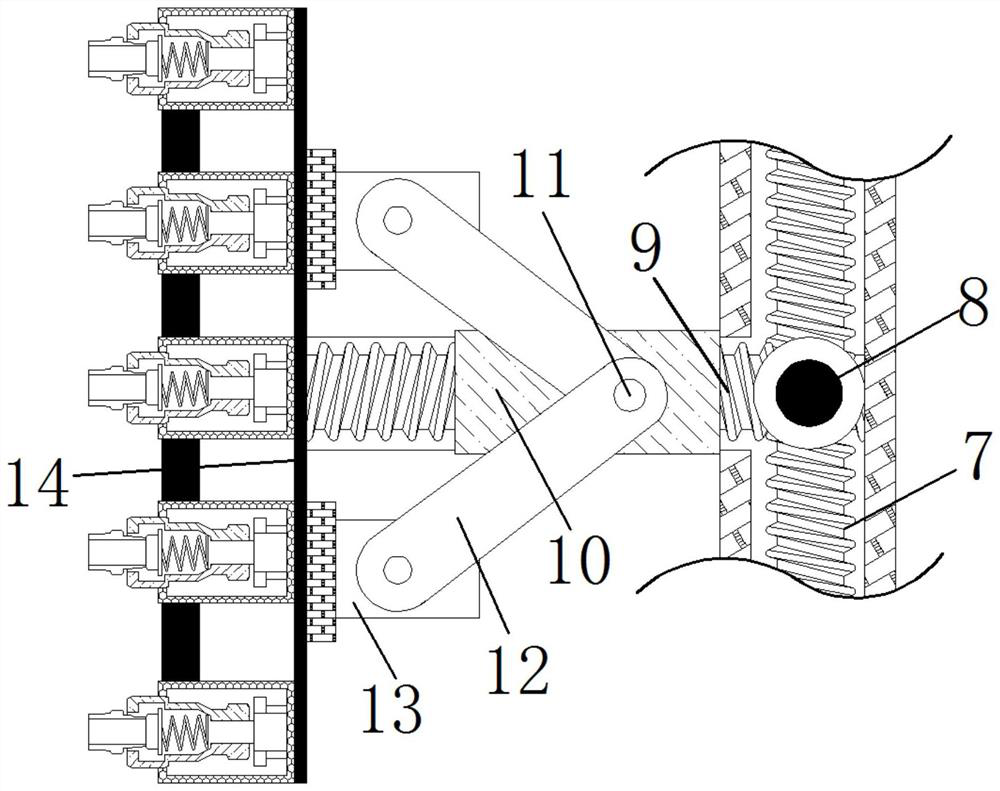 Server case capable of realizing omnibearing multi-angle adjustment