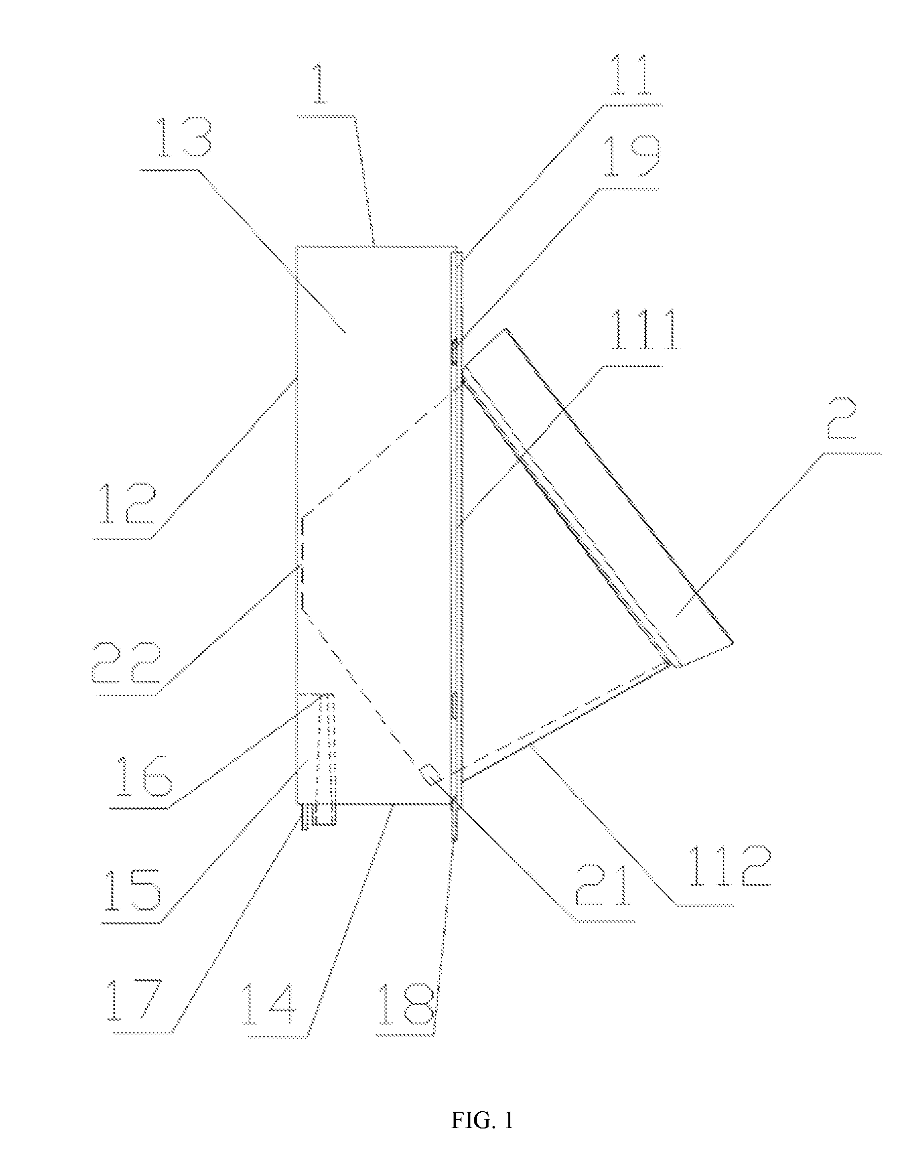Self-infiltration irrigation, assemblable, obliquely inserted modular multifunctional wall greening apparatus