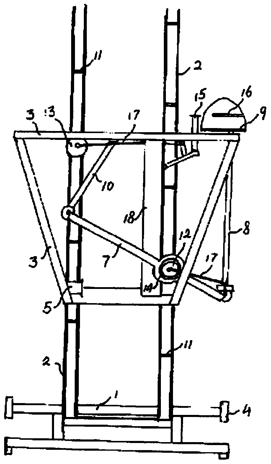 Stilts-type lifting device