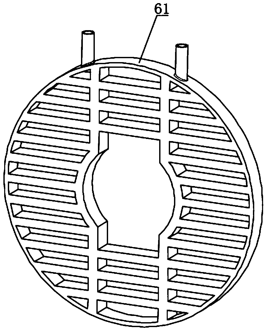 Heating device of scroll compressor