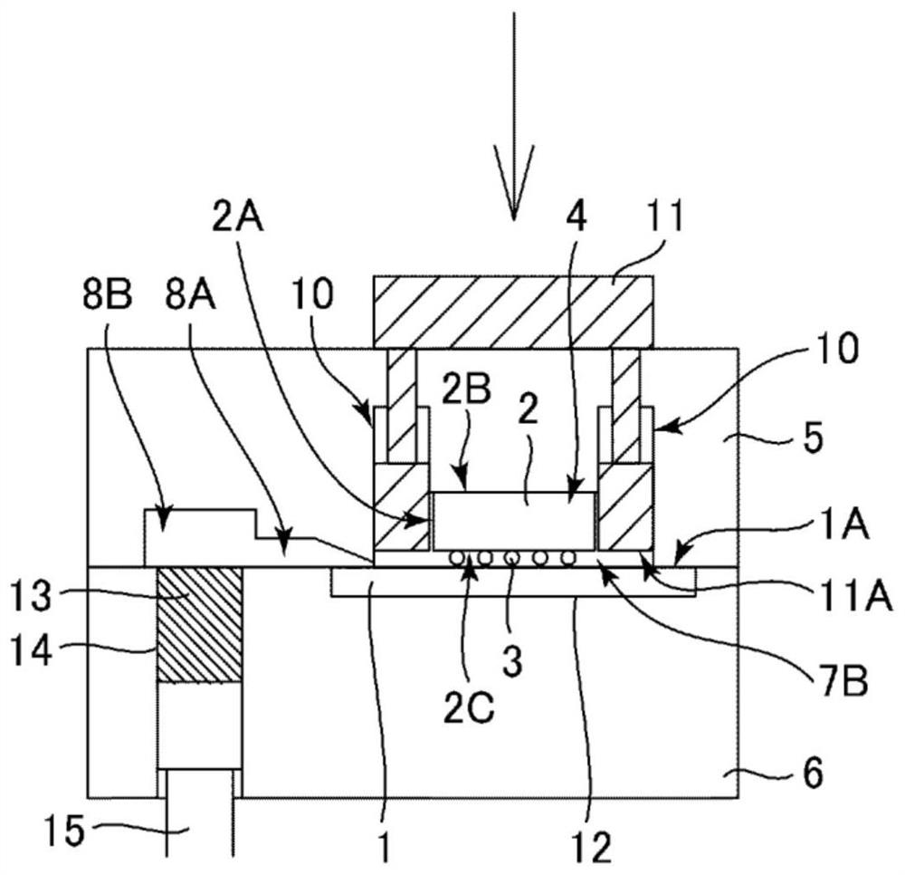 Resin sealing device and resin sealing method