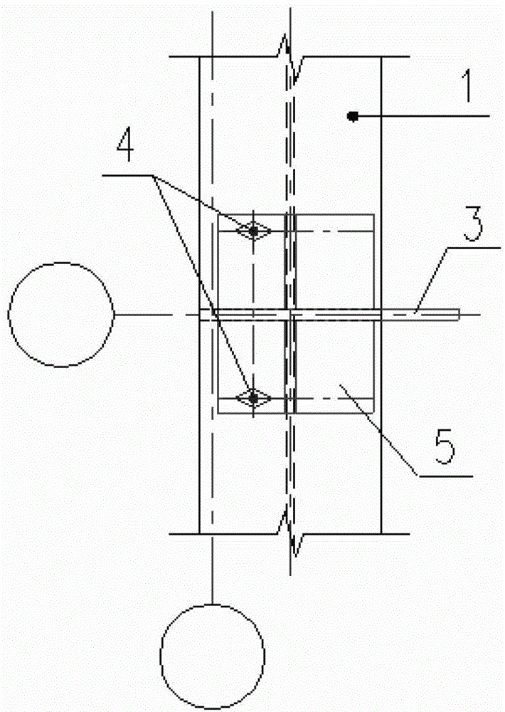 A device for replacing steel brackets with reinforced concrete bent columns with steel beams