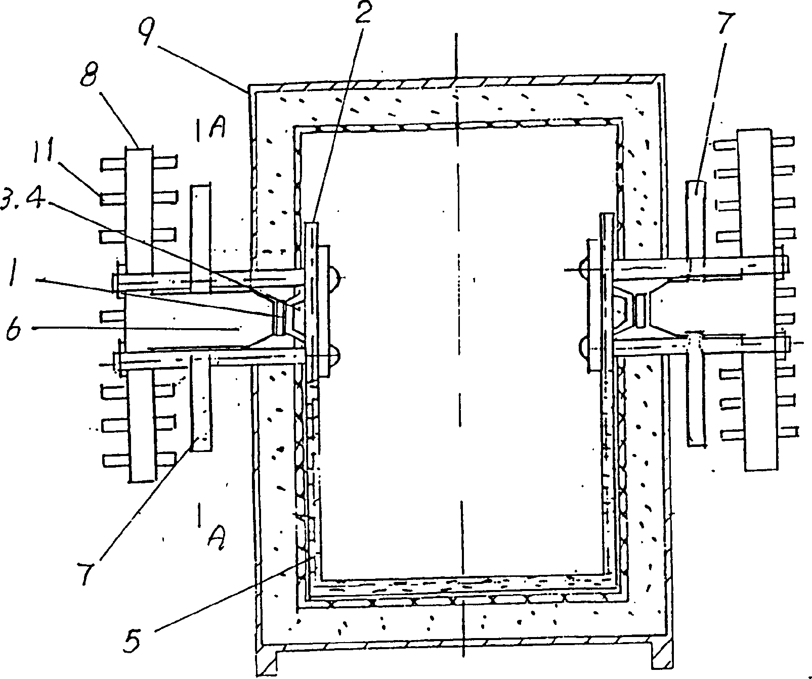 Freezing box of new semiconductor refrigeration and heat radiation structure