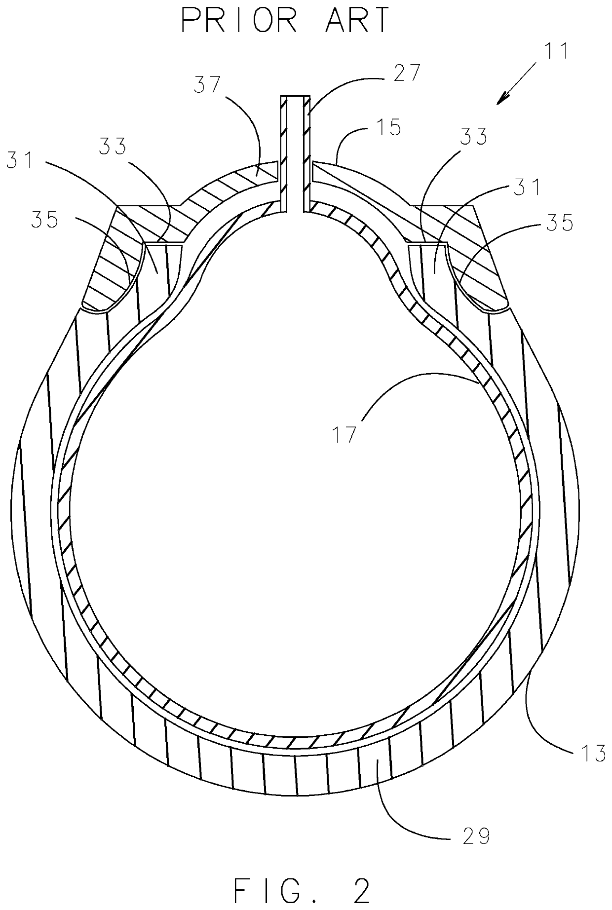 Foam tire flap for low pressure applications