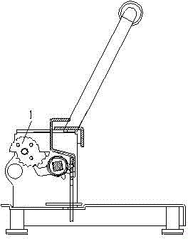 Iron ring binding machine with precise pressure ring size selection device