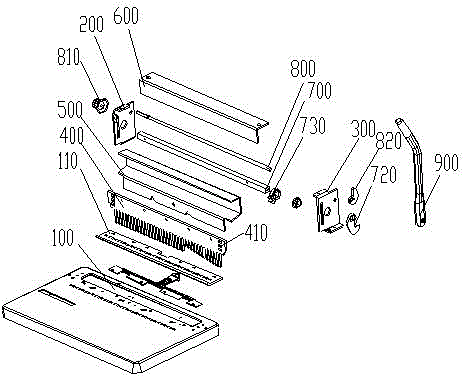 Iron ring binding machine with precise pressure ring size selection device