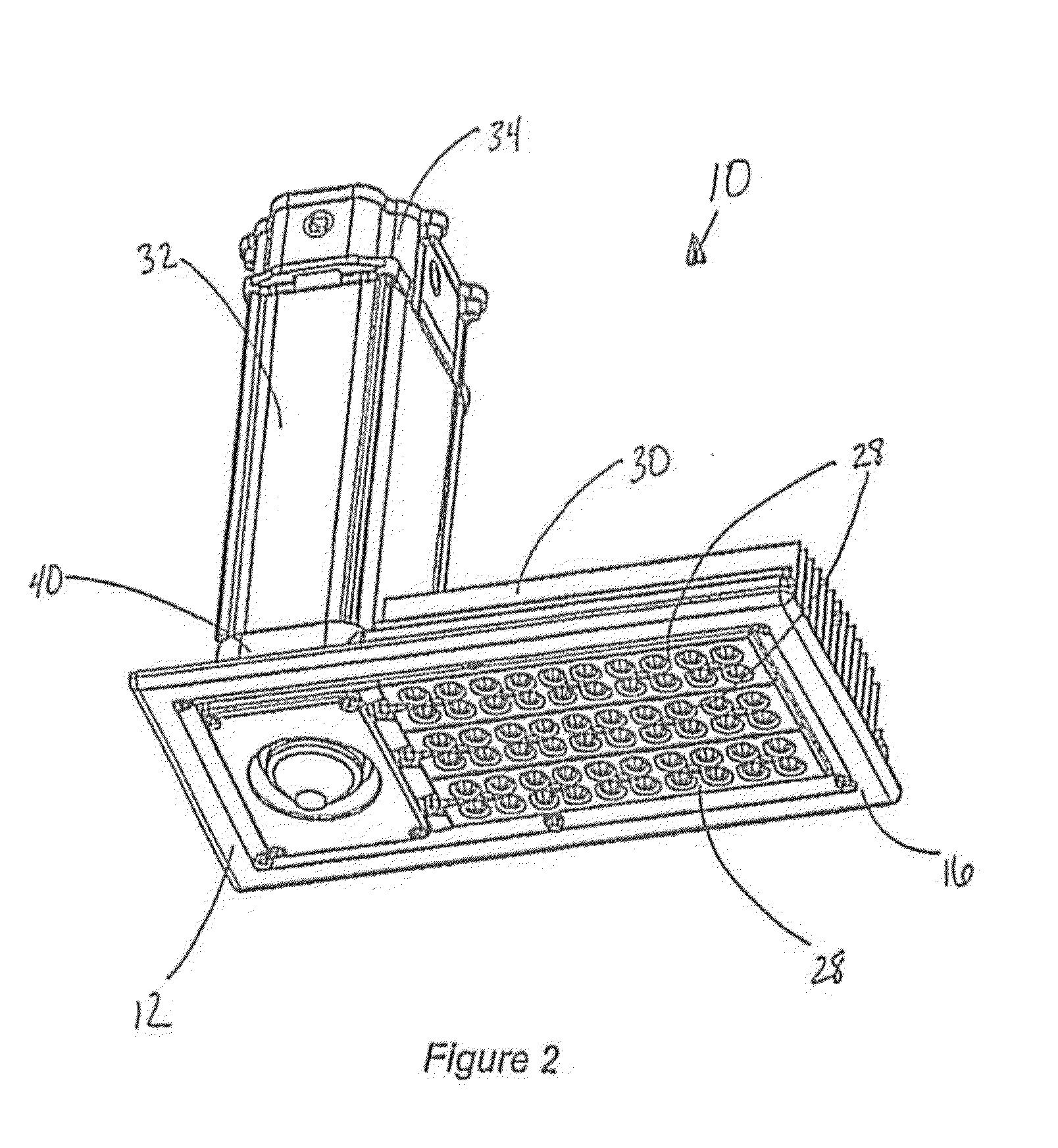 Overhead light fixture and related method