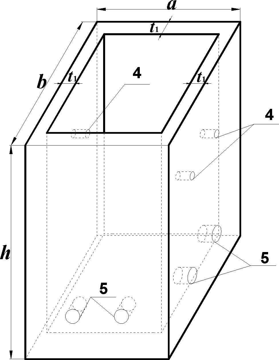Box body lining type mudslide discharging and guiding groove and application and construction method thereof