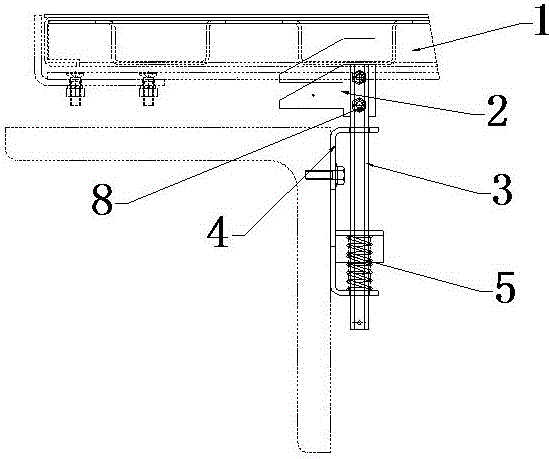 Anti-lifting safety device for rear plate of escalator