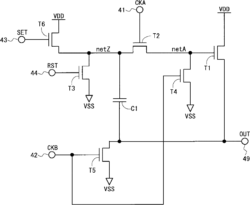 Shift register circuit, display device provided with same, and shift register circuit driving method