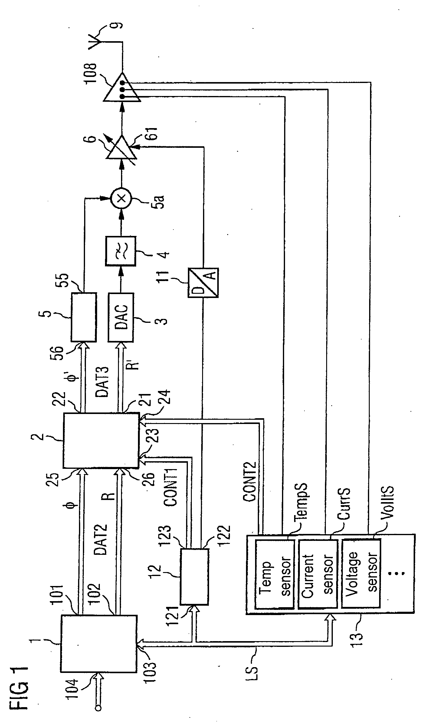 Method for signal processing and a transmitting device with digital predistortion, in particular for mobile radio