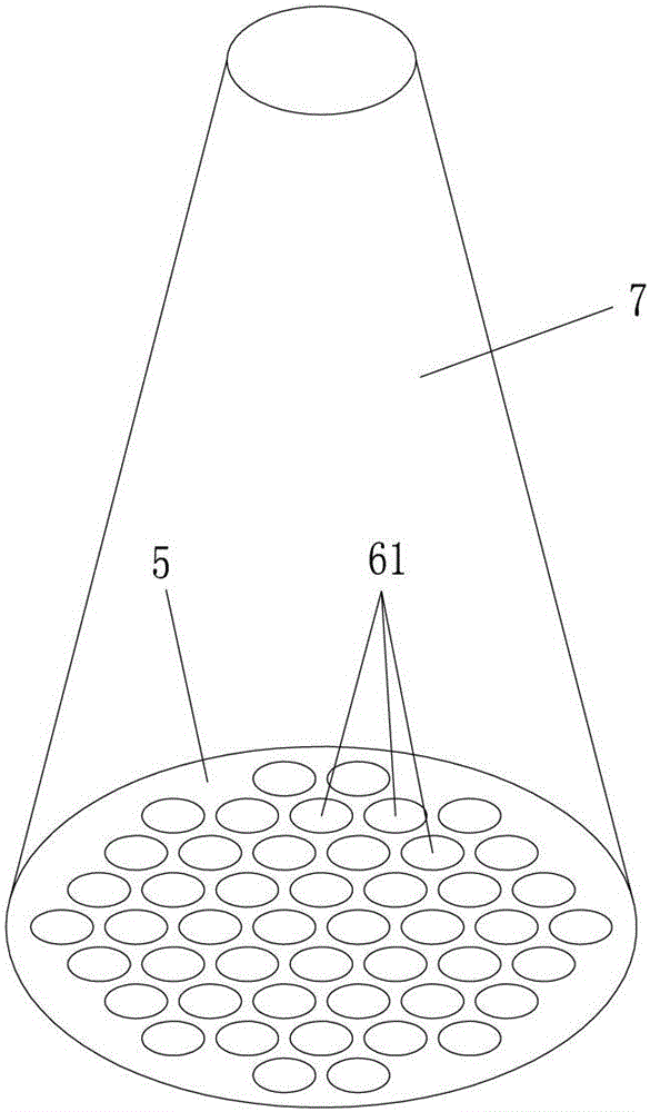 Pulse reverse blowing ash removal device of ceramic filter