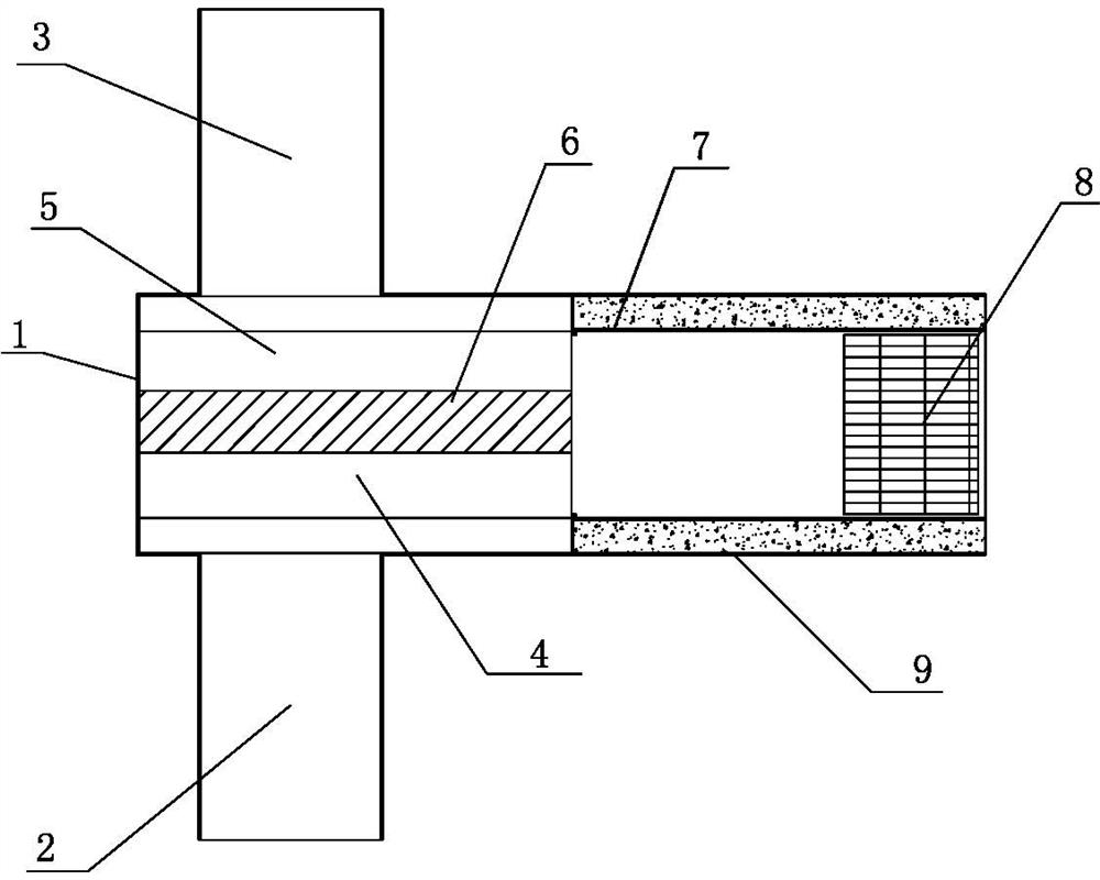 Low-nitrogen combustor with airflow in air-gas channel separated by corrugated plate and uniformly mixed alternately in same direction