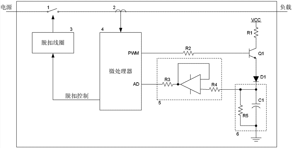 Thermal memory circuit for breaker and charging adjusting method thereof