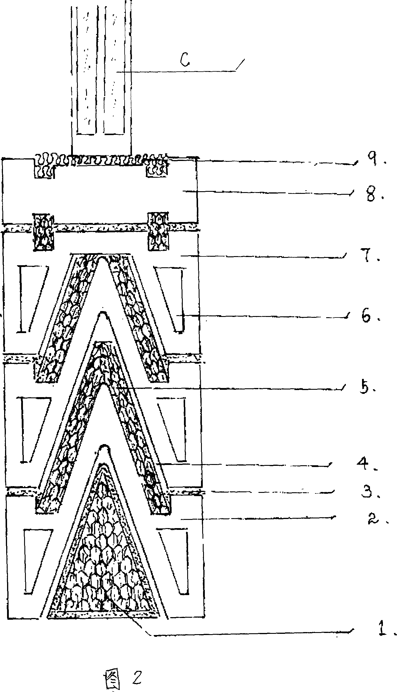 Returning filter air-conditioning building block technique of heat bridge interface and application