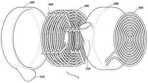 Ring conductor electromagnetic heating device