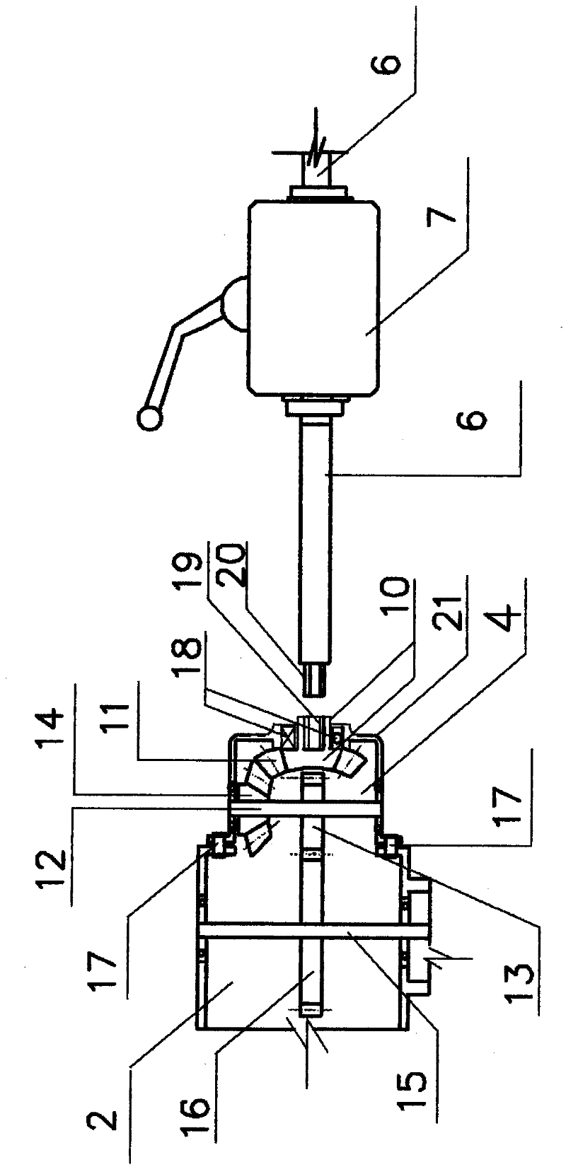 Transmission method capable of enabling rear wheels of walking tractor to drive