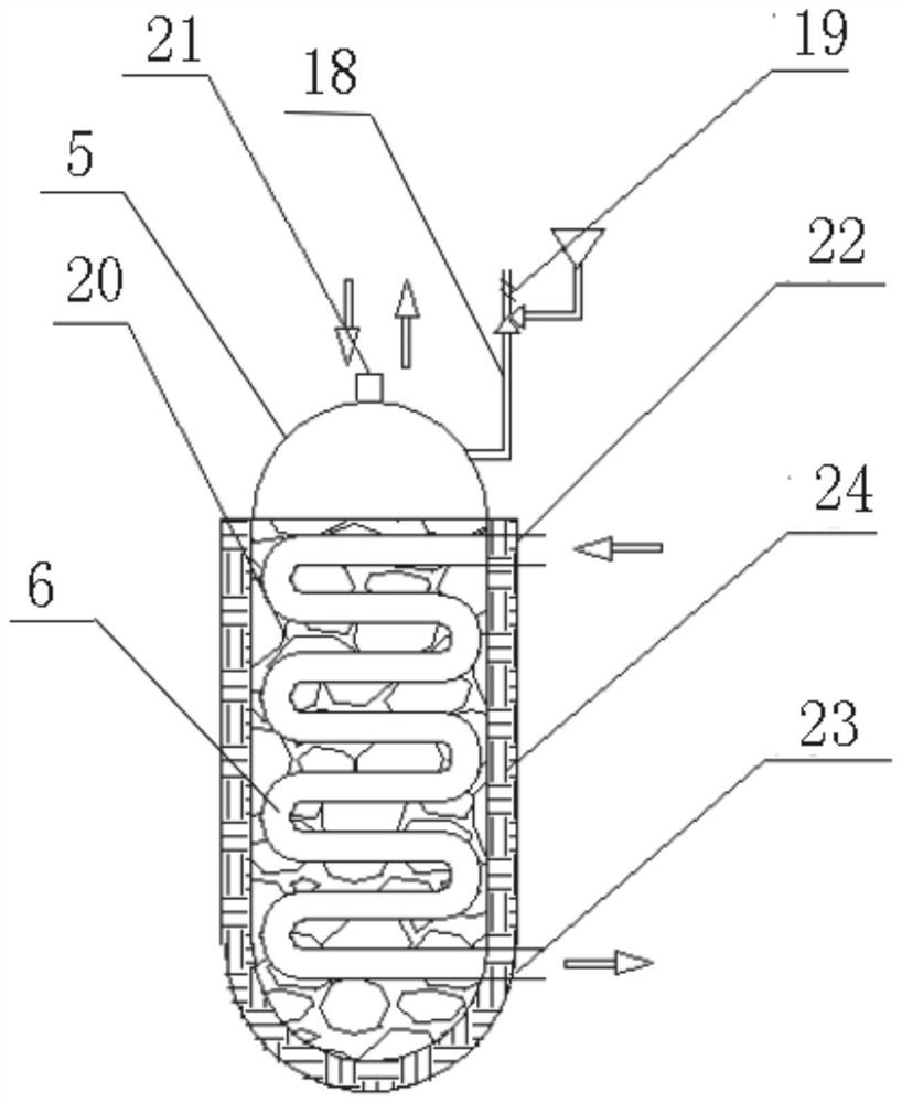 Hydrogen fuel cell engine low-temperature cold starting device and starting method