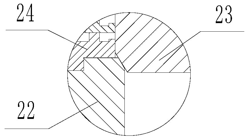 Washout-resistant sealing structure of regulating valve