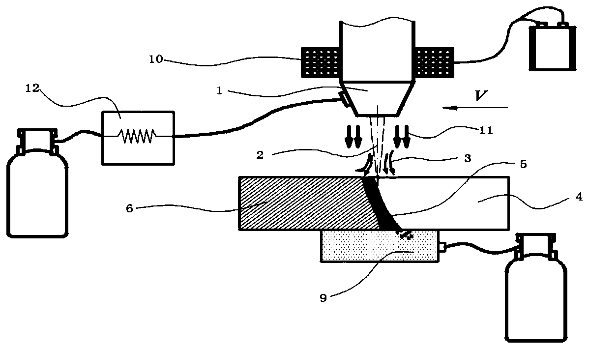 Electromagnetic field-assisting laser cutting method