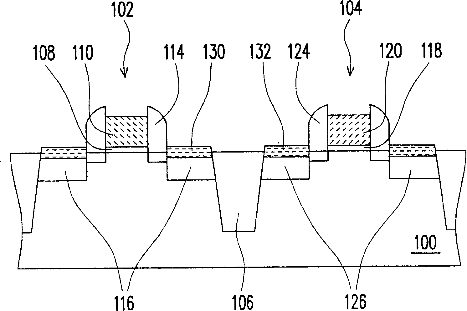 Semiconductor component with dual whole metal silicide grids and manufacturing method thereof