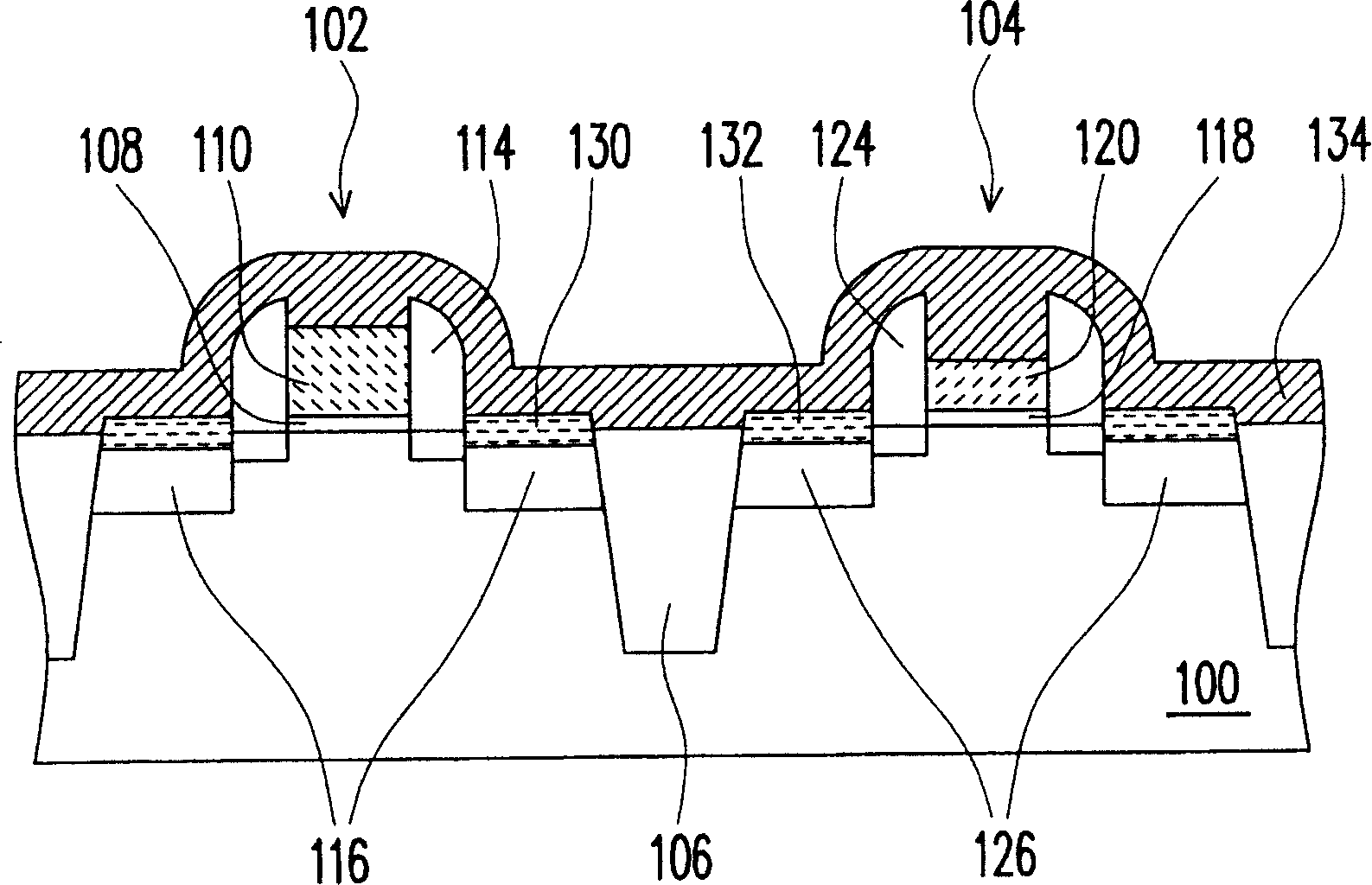 Semiconductor component with dual whole metal silicide grids and manufacturing method thereof