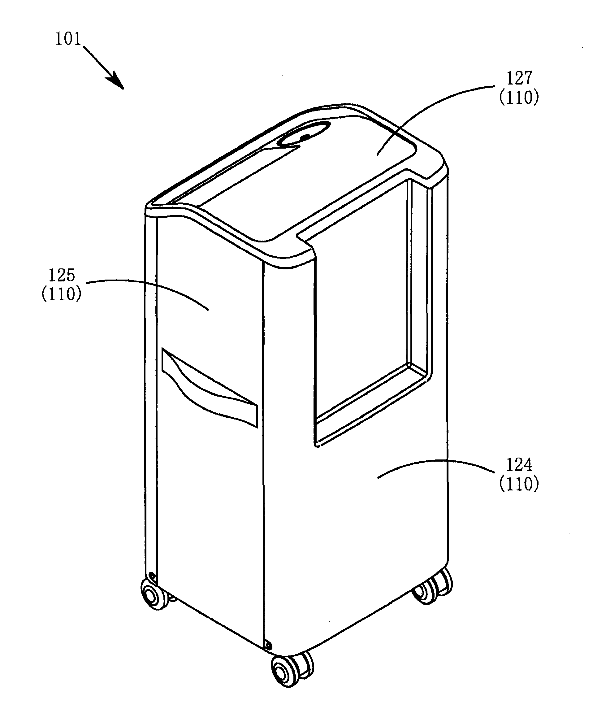 Oxygen concentrating device