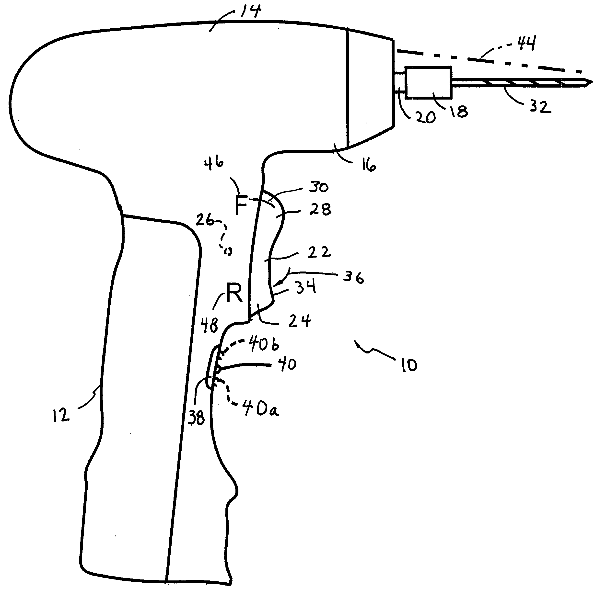 Electric drill with charge state and directional indicator