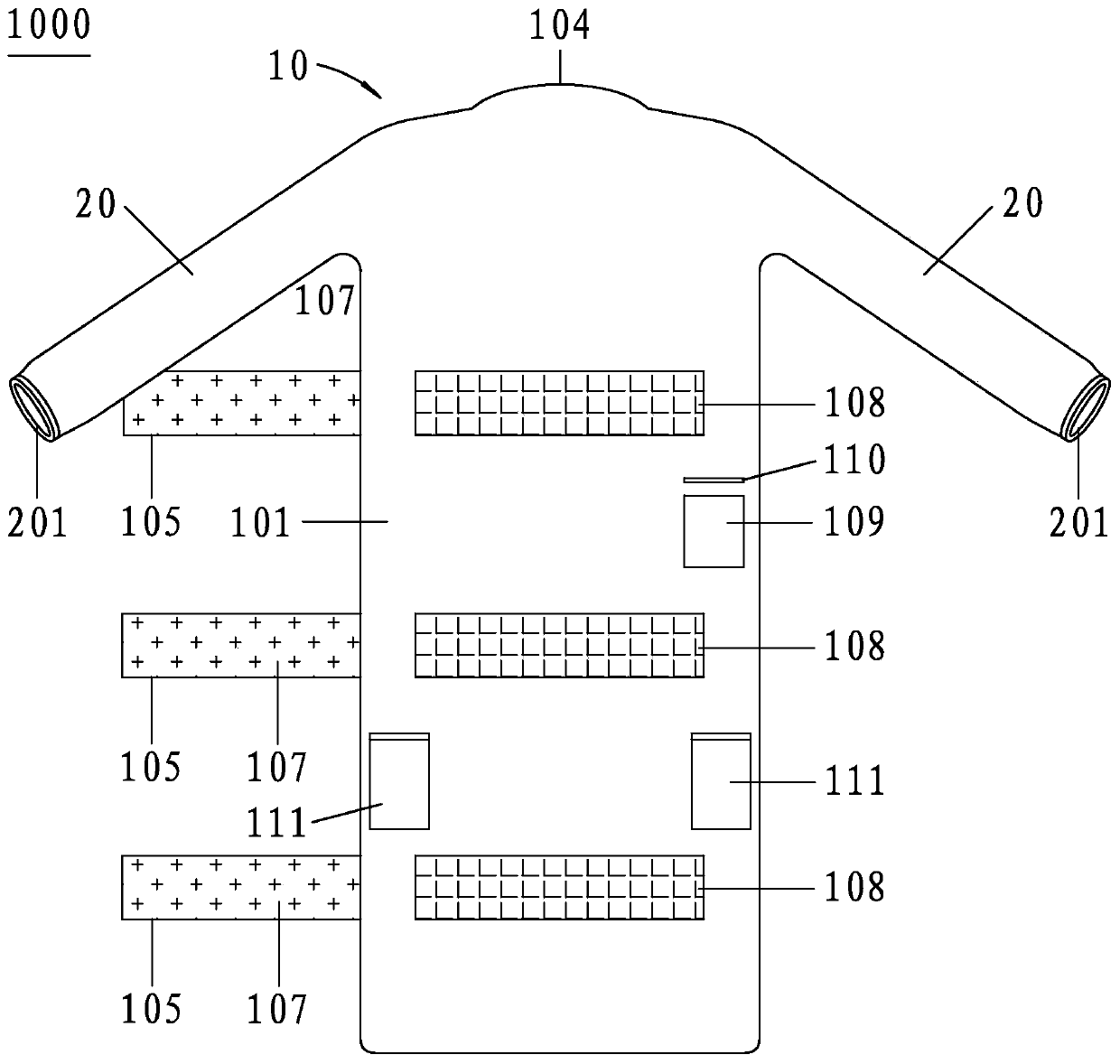 Easy-to-put on/take off isolation clothes special for doctor