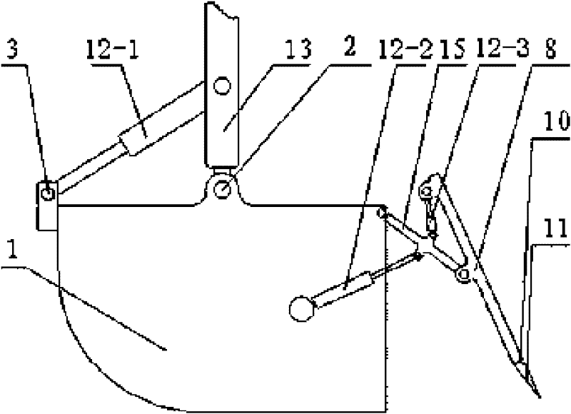 Multifunctional tipping-bucket hydraulic excavator bucket