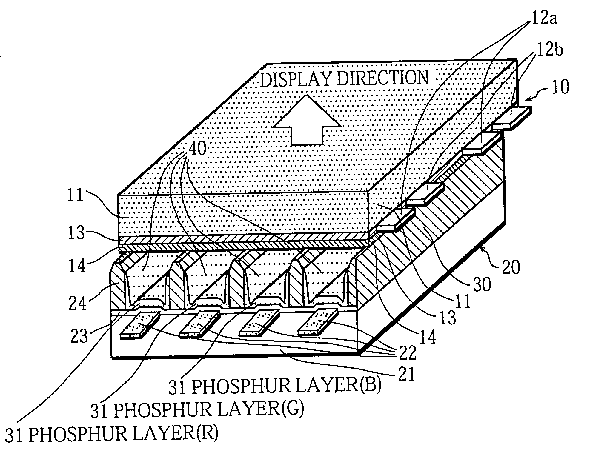 Plasma display panel manufacturing method for manufacturing a plasma display panel with superior picture quality, a manufacturing apparatus, and a phosphor ink