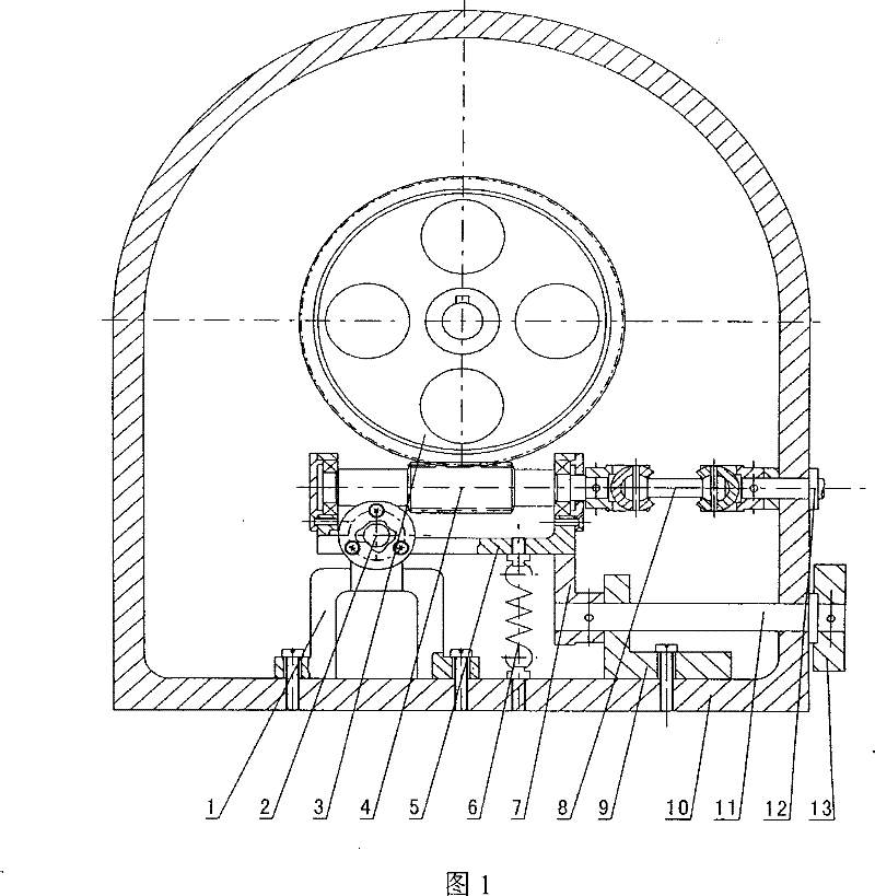 Mechanism for unhitching and resetting worm wheel endless screw