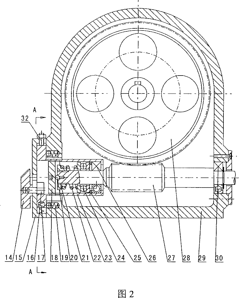 Mechanism for unhitching and resetting worm wheel endless screw