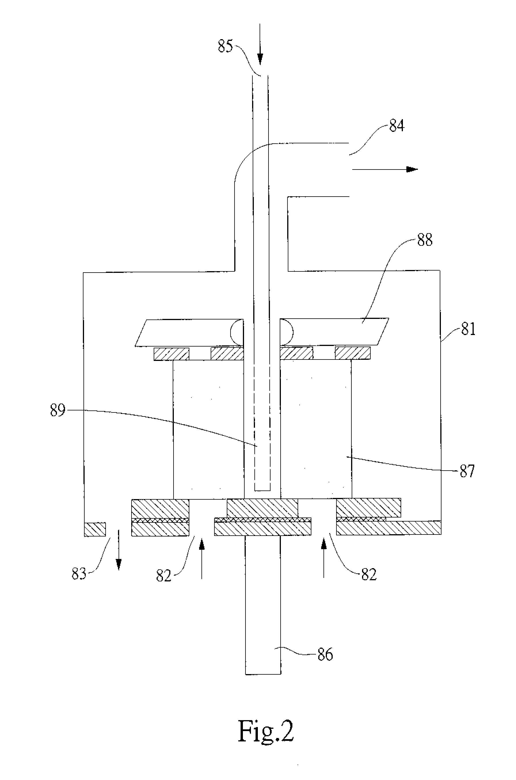 Absorptive device to carbon dioxide in the air