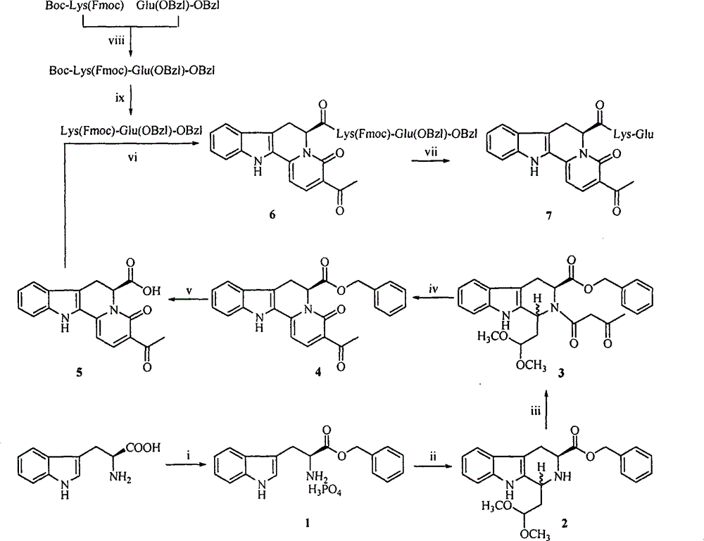 Lys-Glu modified indoloquinolizine, preparation, nano-structure, activity and application thereof