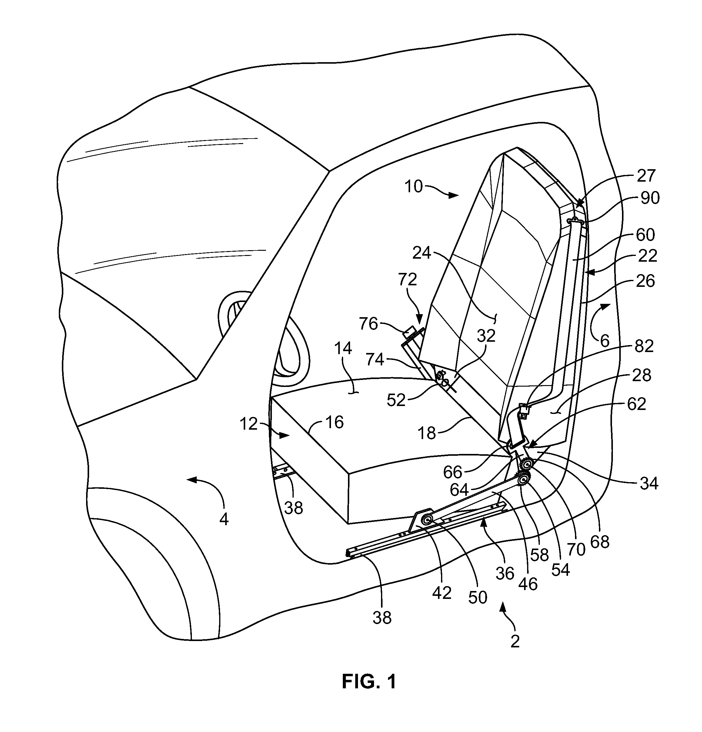 Seatbelt restraint system for reversible vehicle seat