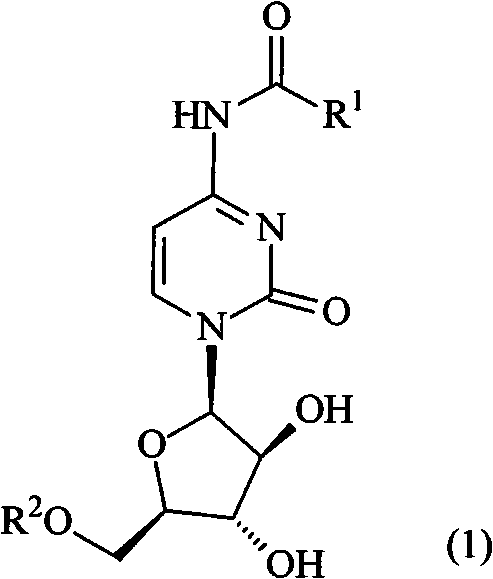 Prodrug based on cytosine arabinoside structure, and synthesis method and application thereof