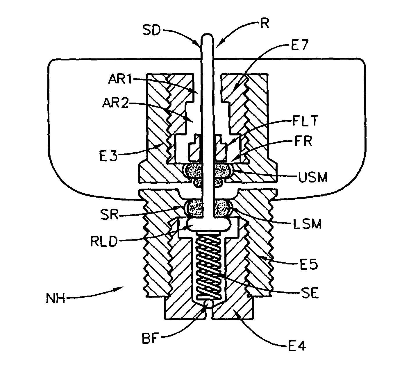 Laterally ejecting fluid flow control system and method
