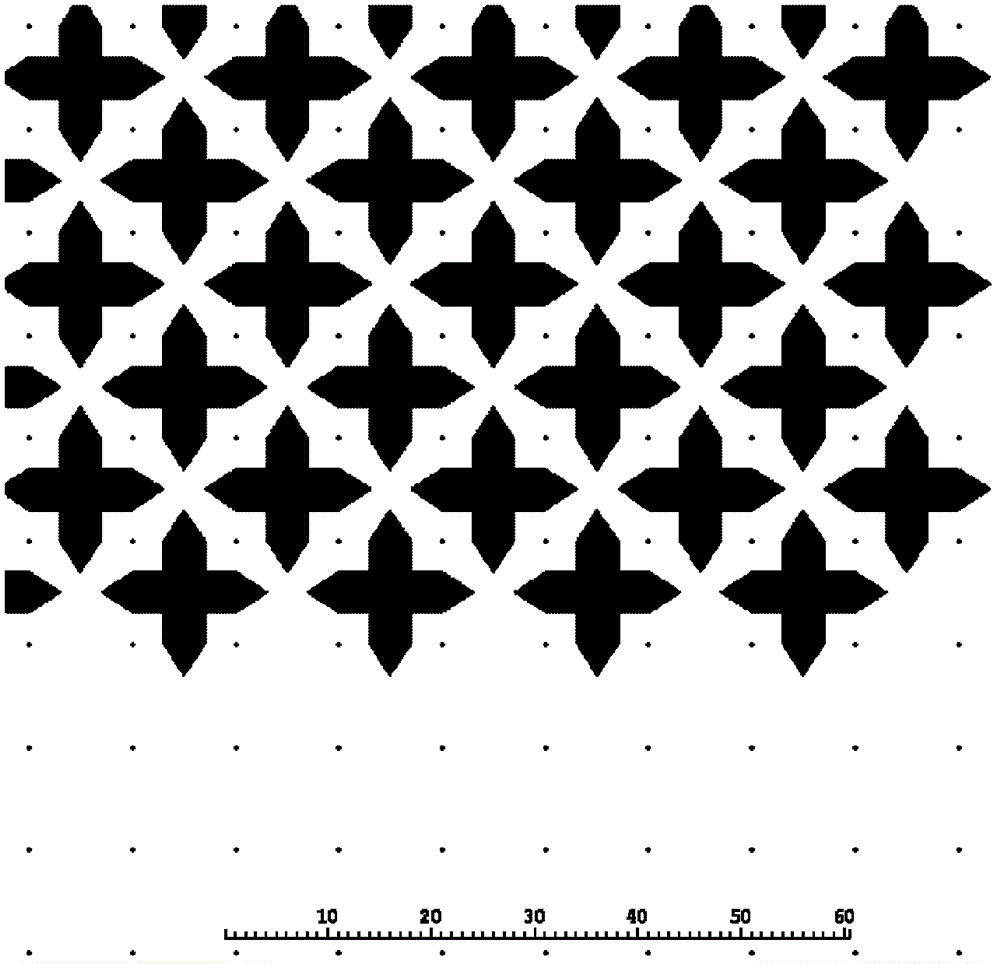 Preparation method of antifouling material having crossed regular microstructure on surface