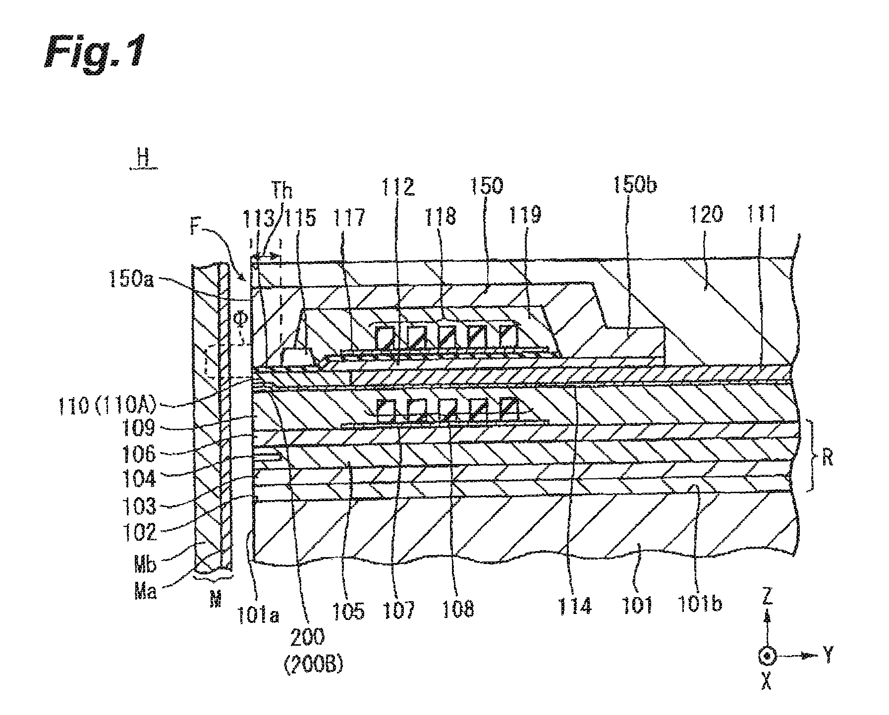 Perpendicular magnetic recording head having a bottom shield part magnetically connected to a pair of side shield parts