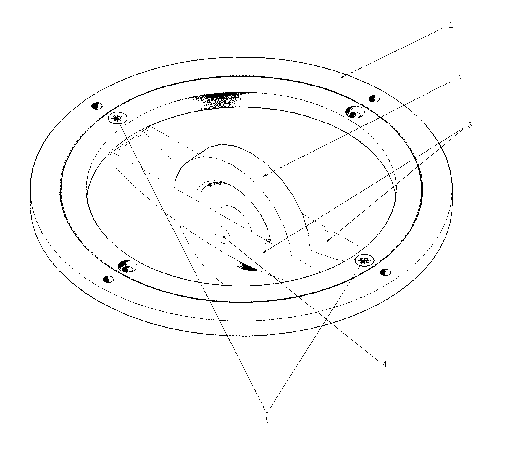 Balanced wheel swivel system without adding vertical dimension to wheel