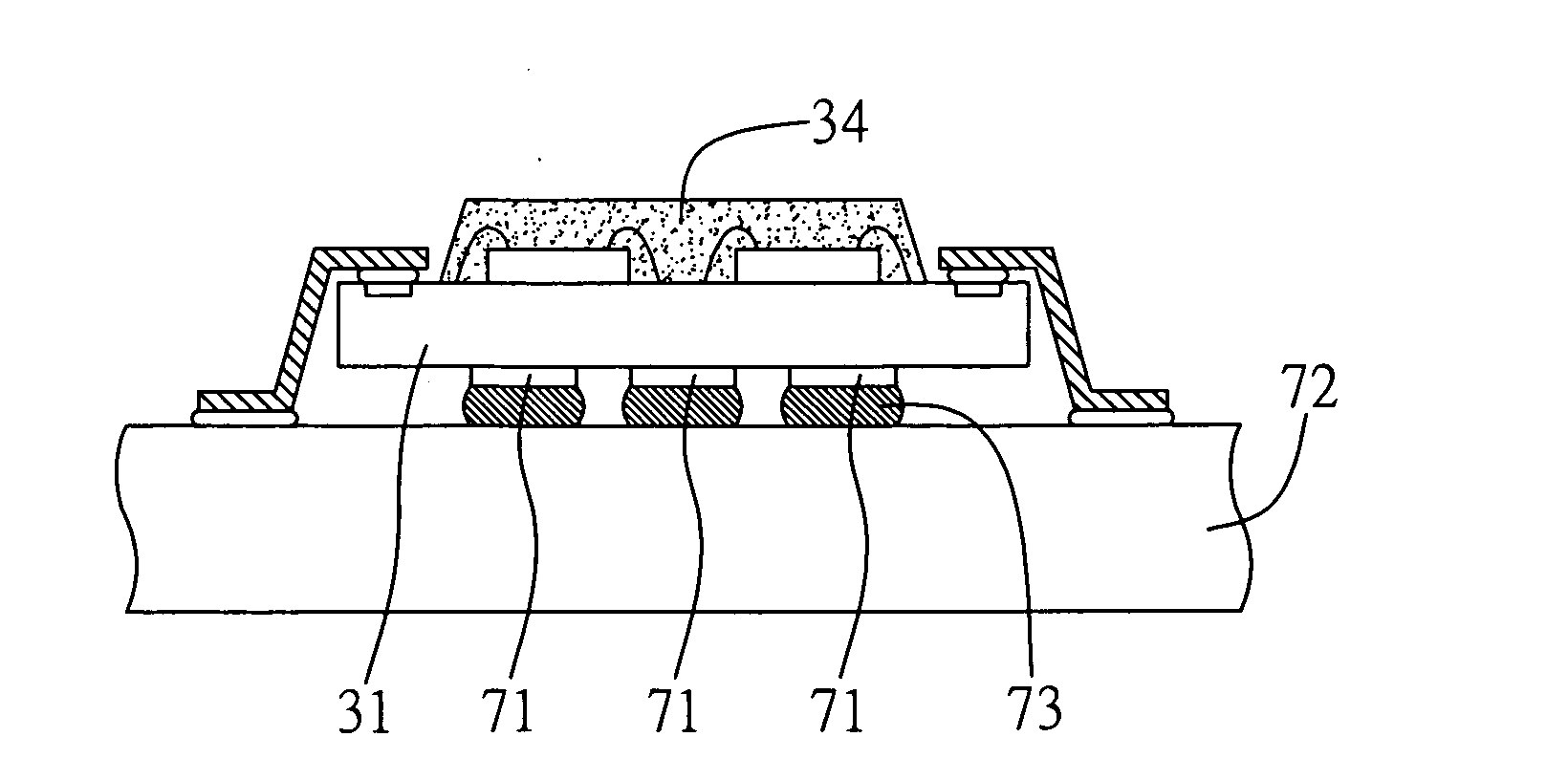 Multi-chip semiconductor device having leads and method for fabricating the same